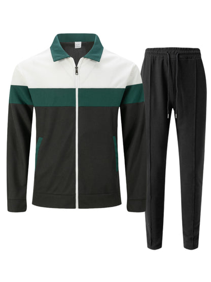 Men's sporty tracksuit set with breathable material and functional pockets Skorter