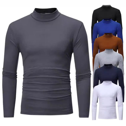 Men's turtleneck sweater made of soft jersey Skorter