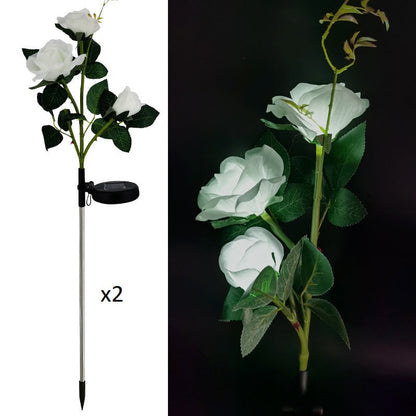 Skorter | Realistic Solar Powered Waterproof Rose Flowers