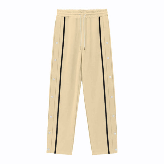 Men's sporty training pants with snap button details and breathable function Skorter