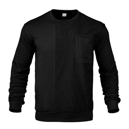 Men's stylish sweatshirt with innovative texture and practical chest pocket Skorter