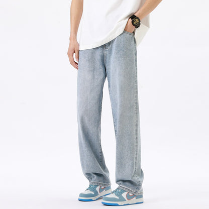 Men's wide jeans with a casual cut Skorter