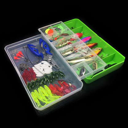 Skorter | 101 PCS Fishing Bait Lure Kit Fishing Tackle (Green)