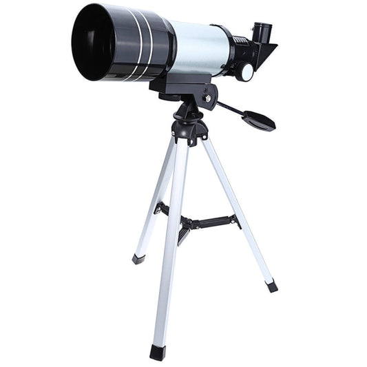 Skorter | F30070M Portable Professional High Definition High Times Espace Astronomical Telescope Spotting Scope with Tripod(Silver)