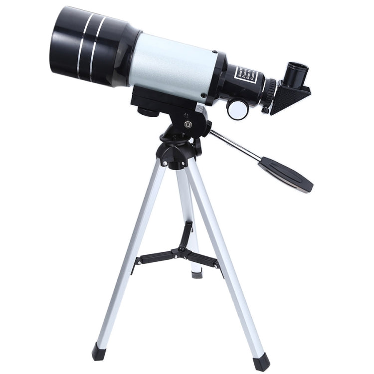 Skorter | F30070M Portable Professional High Definition High Times Espace Astronomical Telescope Spotting Scope with Tripod(Silver)