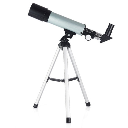 Skorter | F36050 Portable Professional High Definition High Times Espace Astronomical Telescope Spotting Scope with Aluminum Alloy Tripod(Silver)