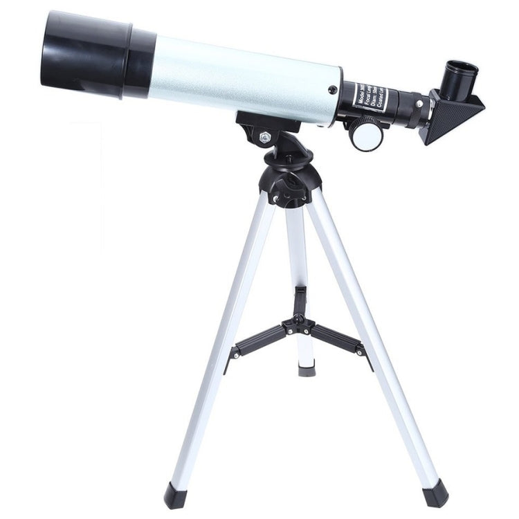Skorter | F36050 Portable Professional High Definition High Times Espace Astronomical Telescope Spotting Scope with Aluminum Alloy Tripod(Silver)