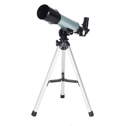 Skorter | F36050 Portable Professional High Definition High Times Espace Astronomical Telescope Spotting Scope with Aluminum Alloy Tripod(Silver)