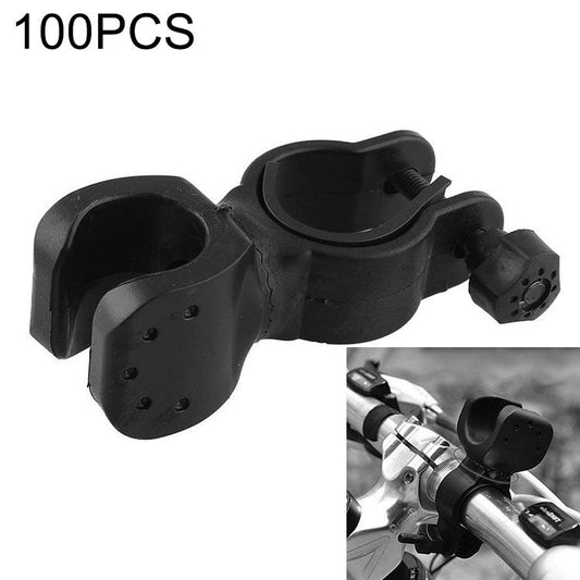 Skorter | 100 PCS 360 Degrees Rotation Mount Holder Clip Clamp, for Bicycle Bike Flashlight