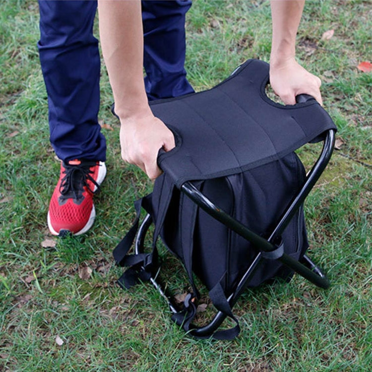 Skorter | Outdoor Portable Folding Camping Chair Light Fishing Beach Chair Stainless Steel Pipe Folding Chair with Ice Bag(Camouflage)