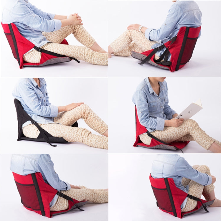 Skorter | Outdoor Folding Seat Cushion With Backrest, Size: 78*40*2cm(Black)