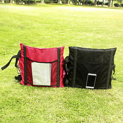 Skorter | Outdoor Folding Seat Cushion With Backrest, Size: 78*40*2cm(Black)