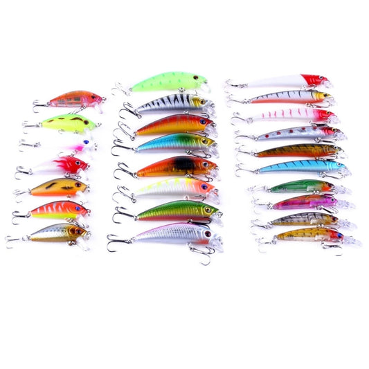 Skorter | HENGJIA 26 PCS Minnow Fishing Lure Set 4 Models Fishing Tackle Plastic Hard Bait