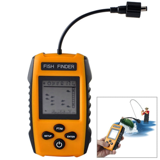 Skorter | Portable Wired Fish Finder with Sonar Sensor Transducer and LCD Display