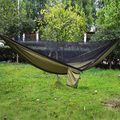 Skorter | Portable Outdoor Parachute Hammock with Mosquito Nets (Army Green)