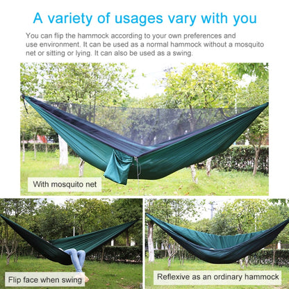 Skorter | Portable Outdoor Parachute Hammock with Mosquito Nets (Army Green)