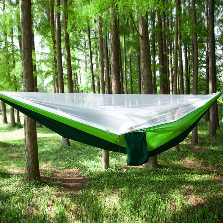 Skorter | Portable Outdoor Parachute Hammock with Mosquito Nets (Green)