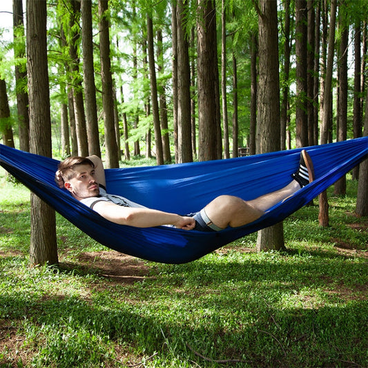 Skorter | Portable Outdoor Parachute Hammock with Mosquito Nets (Blue)