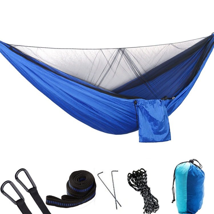 Skorter | Portable Outdoor Parachute Hammock with Mosquito Nets (Blue)