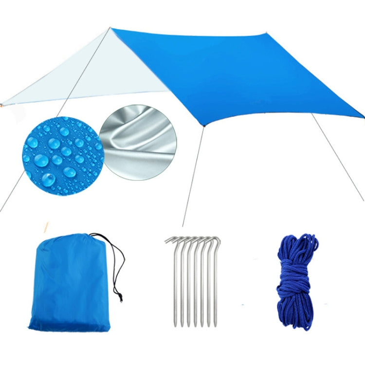 Skorter | Multi-function Outdoor Waterproof Sunscreen Beach Awning Tent Sun Shelter Pergola (Blue)