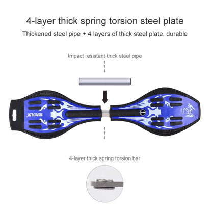 Skorter | Fashion Vulcan Pattern Two-wheeled Skateboard Luminous Flash Wheel Vitality Board(Pink)