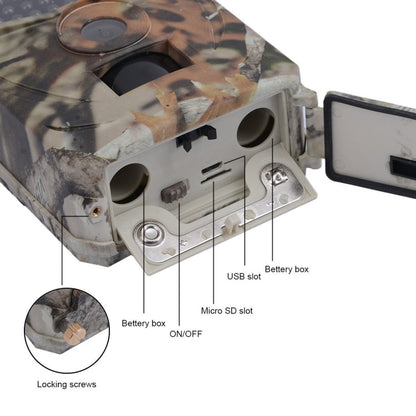 Skorter | PR-100 1MP IP54 Waterproof IR Night Vision Security Hunting Trail Camera, Sunplus 1628 Program, 120 Degree Wide Angle,100 Degree PIR Sensing Angle