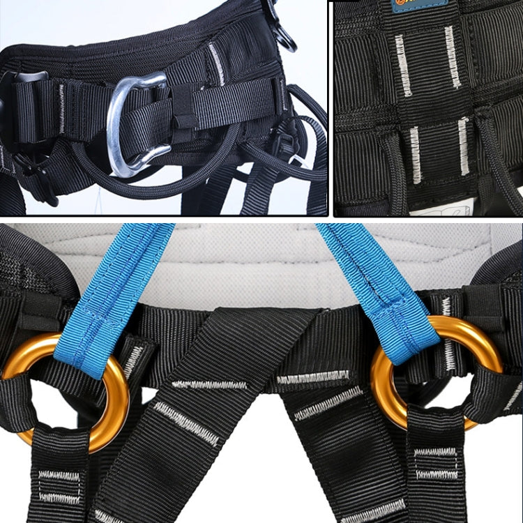 Skorter | XINDA XDA9519 Outdoor Polyester High-strength Wire Downhill Seat Belt for Climbing Trees(Orange)