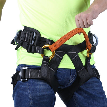 Skorter | XINDA XDA9519 Outdoor Polyester High-strength Wire Downhill Seat Belt for Climbing Trees(Orange)