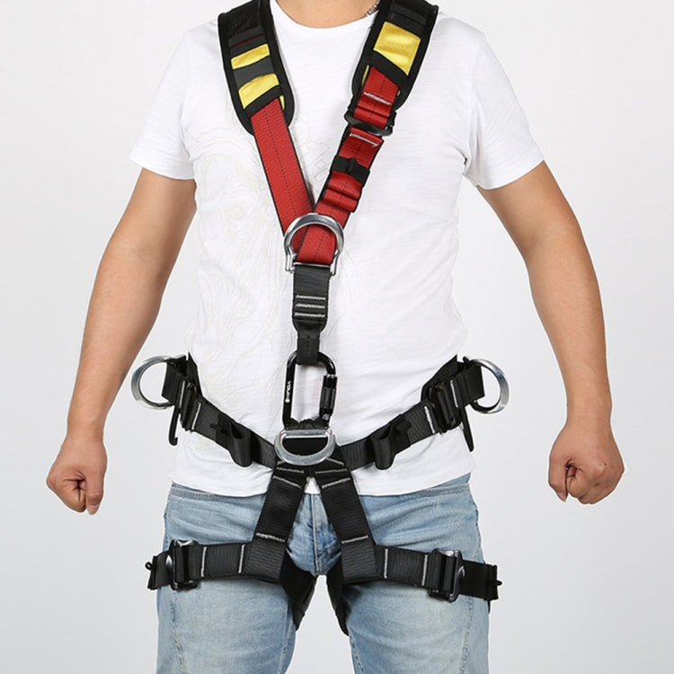 Skorter | XINDA XDA9516 Outdoor Rock Climbing Polyester High-strength Wire Adjustable Downhill Whole Body Safety Belt