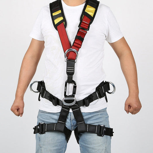 Skorter | XINDA XDA9516 Outdoor Rock Climbing Polyester High-strength Wire Adjustable Downhill Whole Body Safety Belt