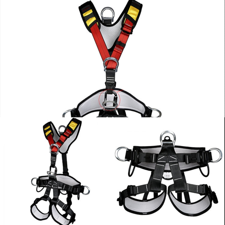 Skorter | XINDA XDA9516 Outdoor Rock Climbing Polyester High-strength Wire Adjustable Downhill Whole Body Safety Belt