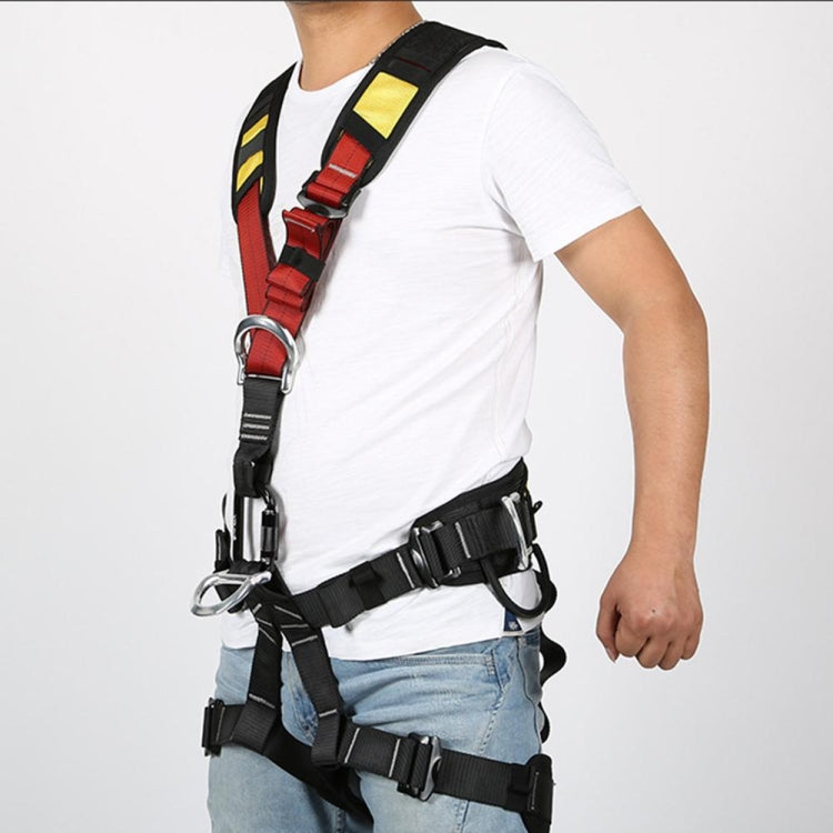 Skorter | XINDA XDA9516 Outdoor Rock Climbing Polyester High-strength Wire Adjustable Downhill Whole Body Safety Belt