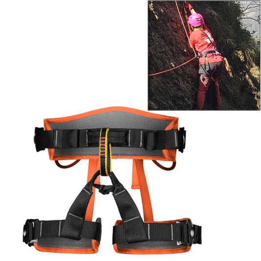 Skorter | XINDA XDA9516 Outdoor Rock Climbing Polyester High-strength Wire Adjustable Downhill Whole Body Safety Belt(Orange)