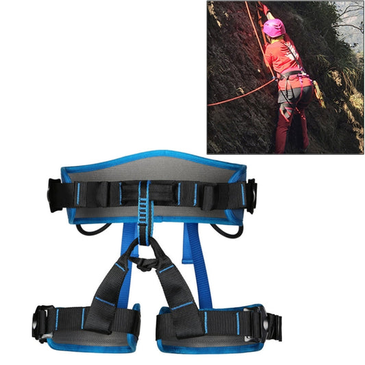 Skorter | XINDA XDA9516 Outdoor Rock Climbing Polyester High-strength Wire Adjustable Downhill Whole Body Safety Belt(Blue)