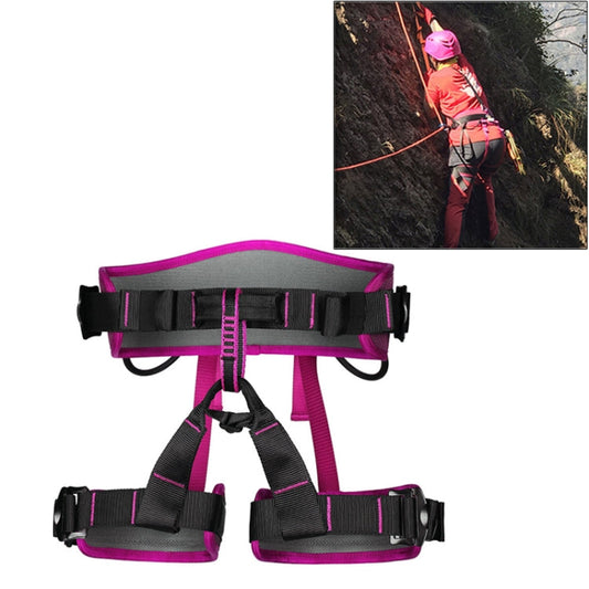 Skorter | XINDA XDA9516 Outdoor Rock Climbing Polyester High-strength Wire Adjustable Downhill Whole Body Safety Belt(Red)