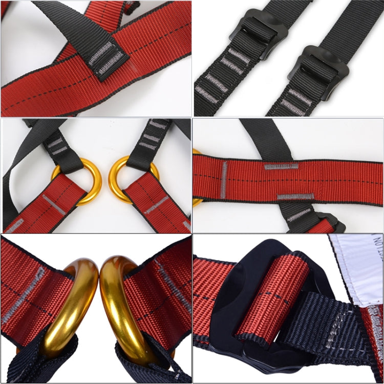 Skorter | XINDA XDA9516 Outdoor Rock Climbing Polyester High-strength Wire Adjustable Downhill Whole Body Safety Belt Children Size: L