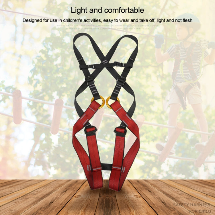 Skorter | XINDA XDA9516 Outdoor Rock Climbing Polyester High-strength Wire Adjustable Downhill Whole Body Safety Belt Children Size: L