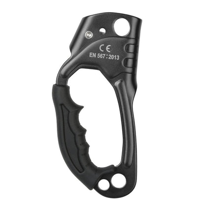 Skorter | XINDA TP-8606 Outdoor Rock Climbing Aerial Work Anti-fall Handheld Rope Gripper for 8-12mm Diameter Rope Right(Black)