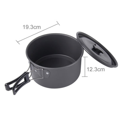 Skorter | DS-500 Outdoor Camping Ultra Light Weight 15 Piece Cookware Stackable Set for 4-5 People, Size: Large