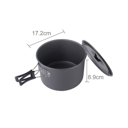 Skorter | DS-500 Outdoor Camping Ultra Light Weight 15 Piece Cookware Stackable Set for 4-5 People, Size: Large