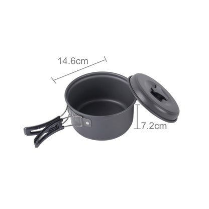 Skorter | DS-500 Outdoor Camping Ultra Light Weight 15 Piece Cookware Stackable Set for 4-5 People, Size: Large