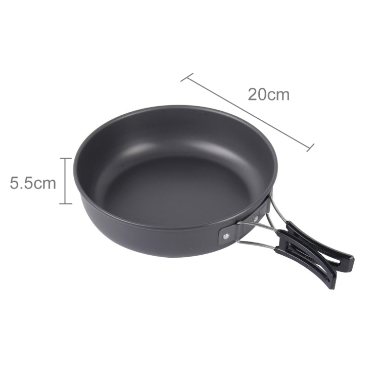 Skorter | DS-500 Outdoor Camping Ultra Light Weight 15 Piece Cookware Stackable Set for 4-5 People, Size: Large