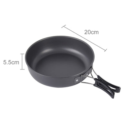 Skorter | DS-500 Outdoor Camping Ultra Light Weight 15 Piece Cookware Stackable Set for 4-5 People, Size: Large
