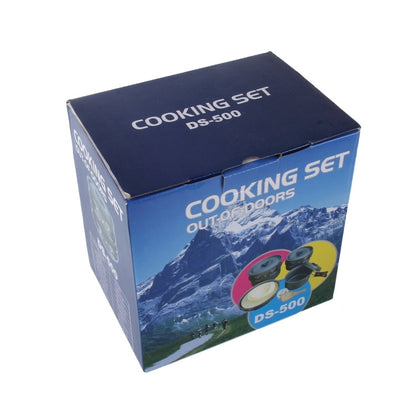 Skorter | DS-500 Outdoor Camping Ultra Light Weight 15 Piece Cookware Stackable Set for 4-5 People, Size: Large