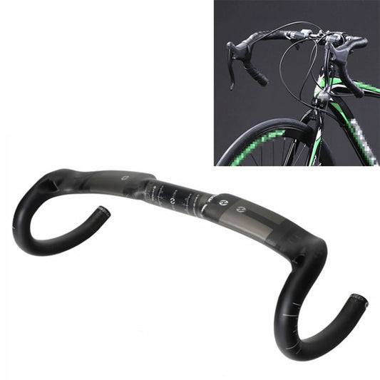 Skorter | TOSEEK UD Carbon Fiber Texture Road Bike Handlebar, Size: 440mm (UD Matte)