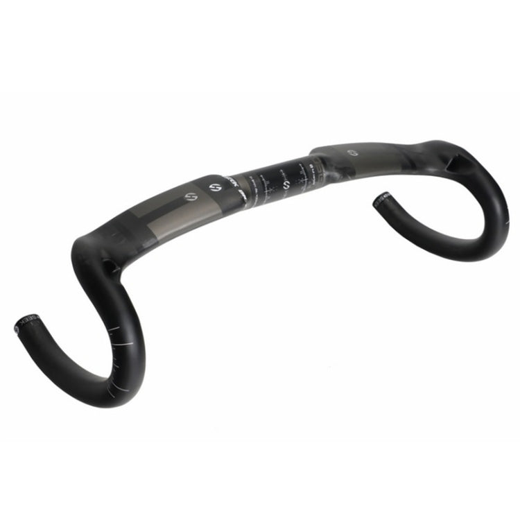 Skorter | TOSEEK UD Carbon Fiber Texture Road Bike Handlebar, Size: 440mm (UD Matte)