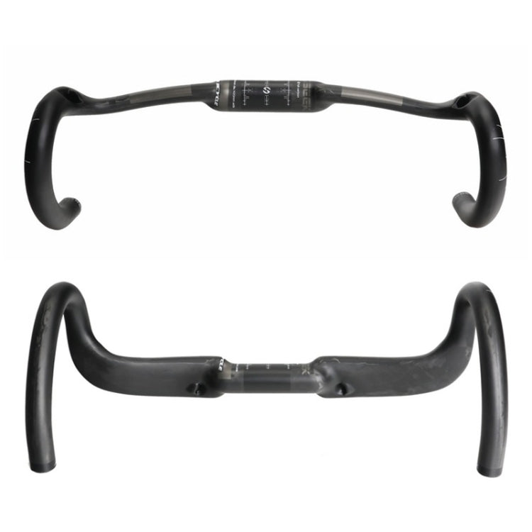 Skorter | TOSEEK UD Carbon Fiber Texture Road Bike Handlebar, Size: 440mm (UD Matte)