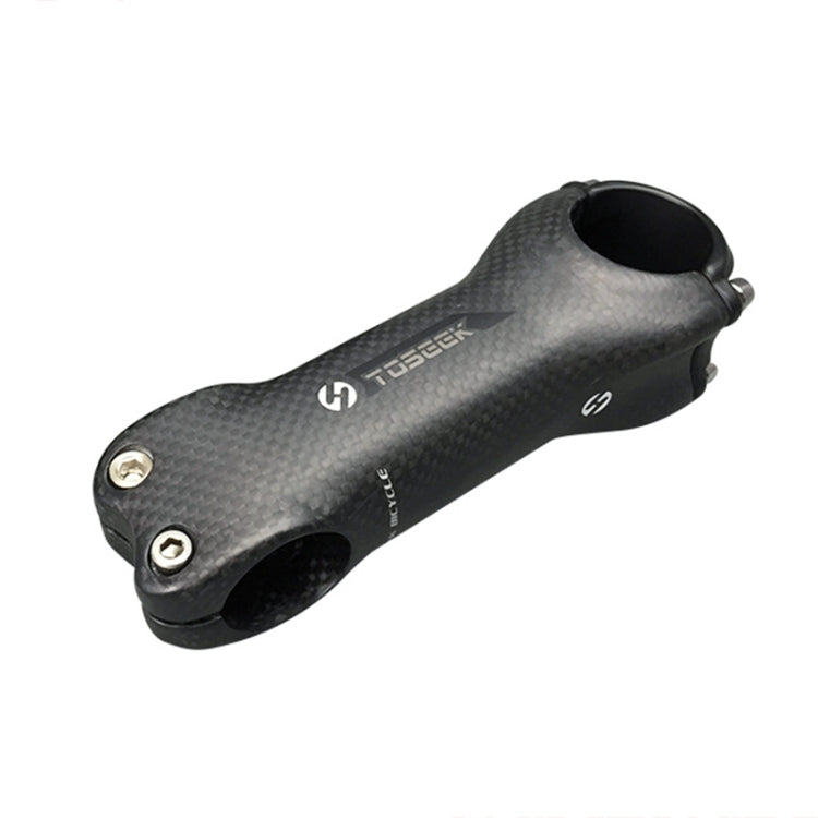 Skorter | TOSEEK All Carbon Fiber 3KUD Texture Road Mountain Bike Ultra-light Handlebar Stem Riser Faucet, Size: 6 Degree, 100mm (Matte)