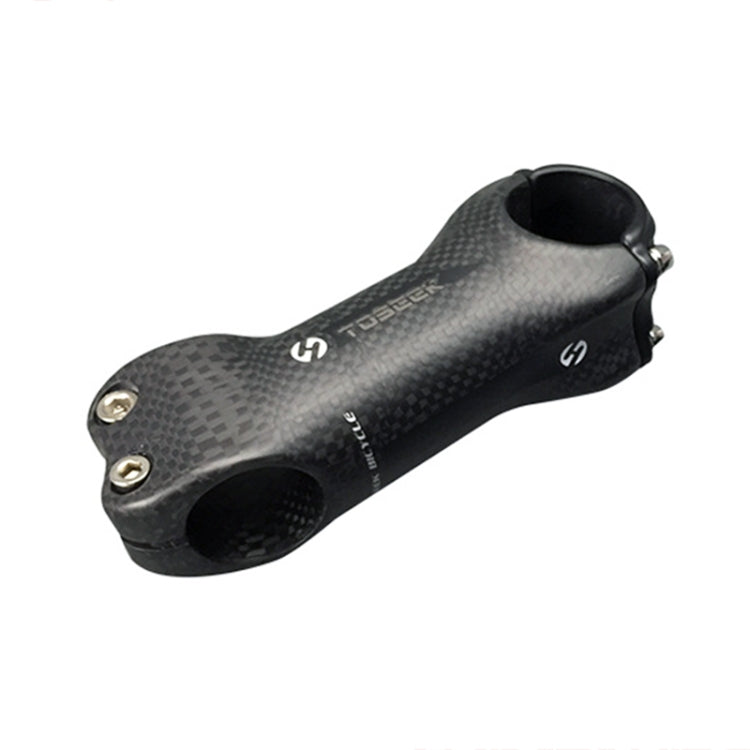 Skorter | TOSEEK All Carbon Fiber 3KUD Texture Road Mountain Bike Ultra-light Handlebar Stem Riser Faucet, Size: 17 Degree, 130mm (Matte)