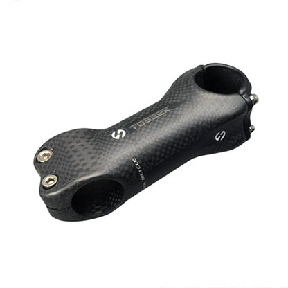 Skorter | TOSEEK All Carbon Fiber 3KUD Texture Road Mountain Bike Ultra-light Handlebar Stem Riser Faucet, Size: 17 Degree, 130mm (Matte)